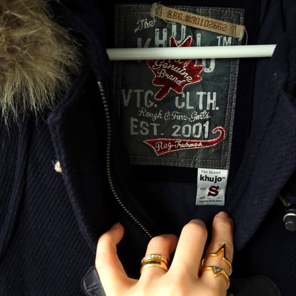 Khujo Navy Blue Winter jacket, size: Small - Picture 3 of 3